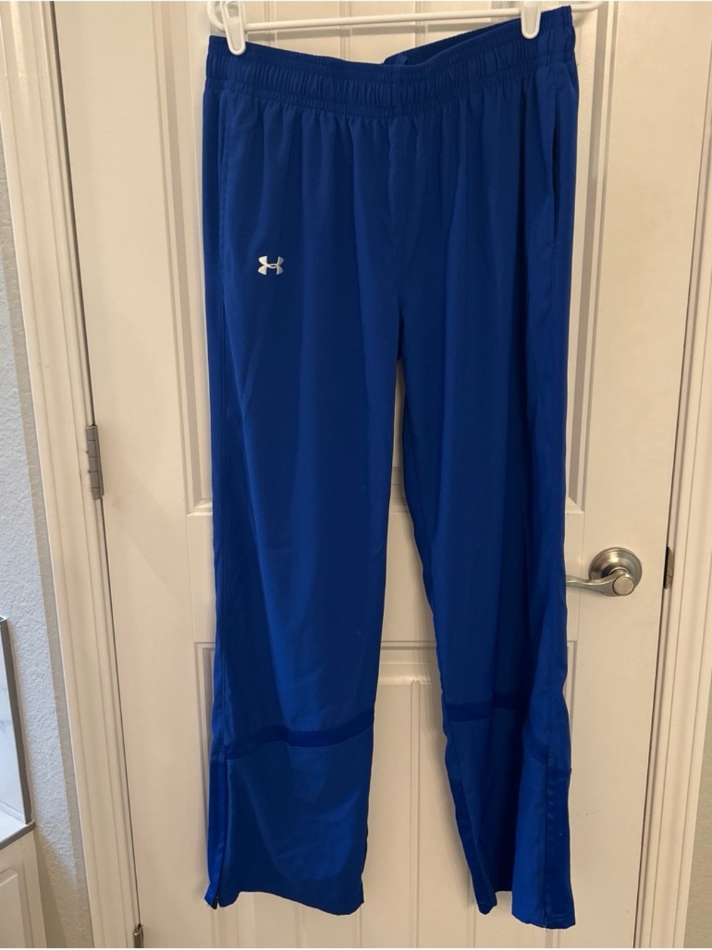 Under Armour Blue Workout Track Pants with Logo
